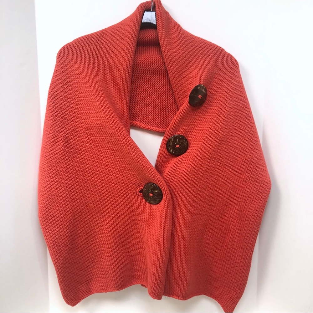 Haiku• orange knit scarf